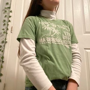 plain white turtleneck